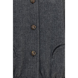 Blazé Milano Gray Wool Oves Aries Shell Jacket