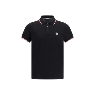 Moncler Tricolour Cotton Piqué Polo Shirt