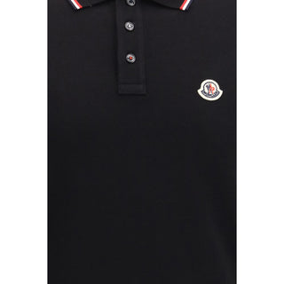 Moncler Tricolour Cotton Piqué Polo Shirt