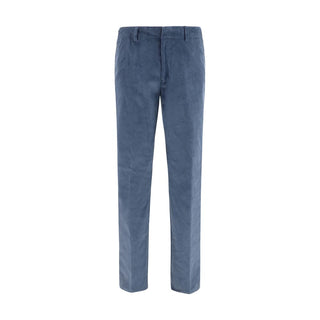 Etro Blue Cotton Casual Pants