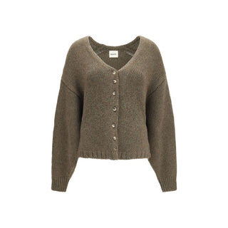 Khaite Bicolor Cashmere Cardigan