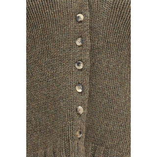 Khaite Bicolor Cashmere Cardigan