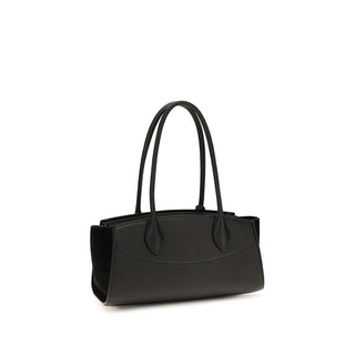 Ferragamo Black Calf Leather Shoulder Bag