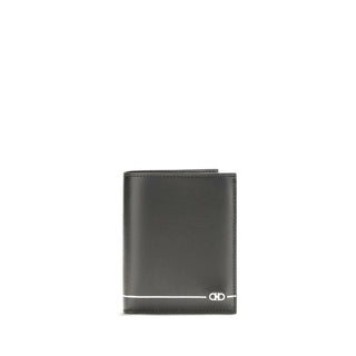 Ferragamo Black Calf Leather Wallet