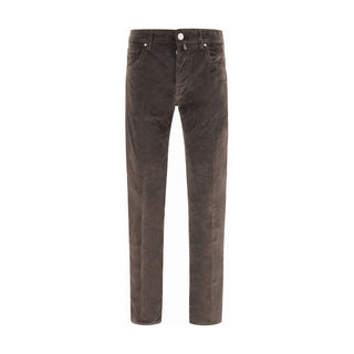 Jacob Cohen Brown Cotton Casual Pants