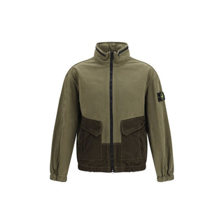 Stone Island Bicolor Cotton Shell Jacket