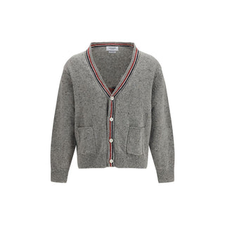 Thom Browne Gray Wool Oves Aries Cardigan