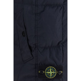 Stone Island Blue Goose Down Sleeveless Jacket