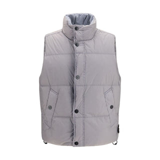 Stone Island Gray Goose Down Full-Length Jacket