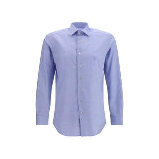 Etro Blue Cotton Dress Shirt