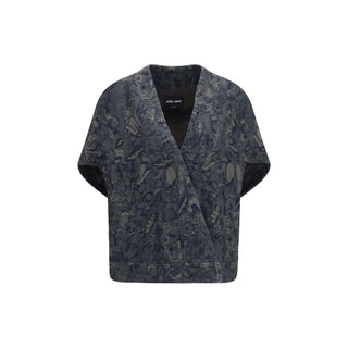 Giorgio Armani Blue Cotton Denim Jacket