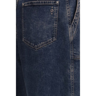 Giorgio Armani Wide-Leg Belted Jeans
