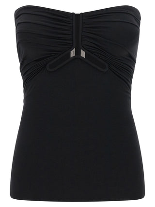 Rick Owens Black Nylon Tank Tops