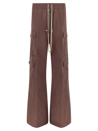 Rick Owens Brown Cotton Flared Pants