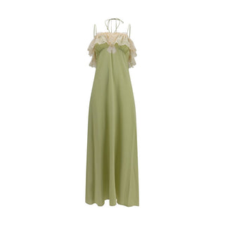 Chloé Lace-Detail Silk Dress