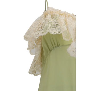 Chloé Lace-Detail Silk Dress