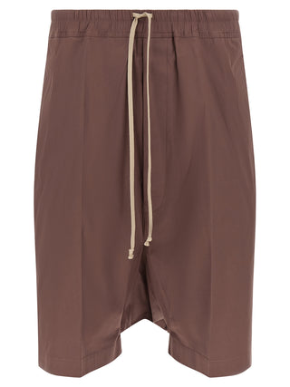 Rick Owens Brown Cotton Bermuda Shorts