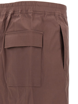 Rick Owens Brown Cotton Bermuda Shorts