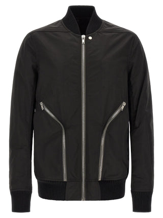 Rick Owens Black Nylon Bomber