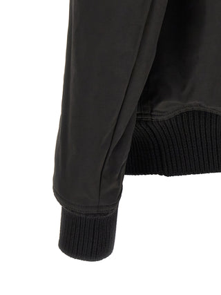 Rick Owens Black Nylon Bomber
