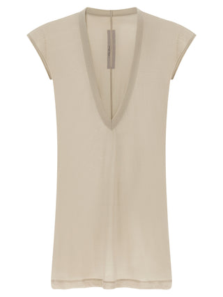 Rick Owens Beige Cotton T-Shirt