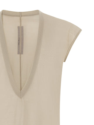 Rick Owens Beige Cotton T-Shirt