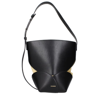 Jil Sander Front Logo Leather Crossbody Bag