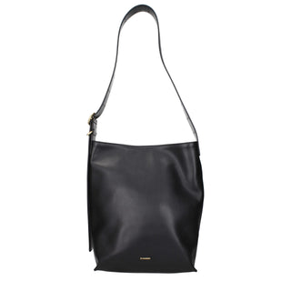 Jil Sander Vintage-Effect Leather Crossbody Bag