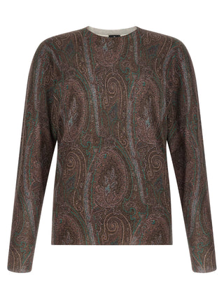 Etro Bordeaux Silk Cardigan