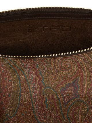 Etro Brown Cotton Crossbody Bag