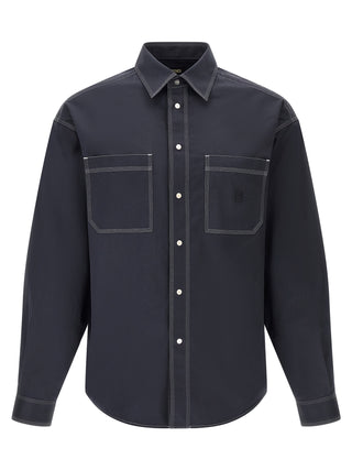 Fendi Blue Cotton Blouse