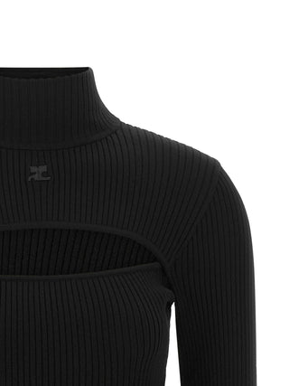 Courrèges Cut-Out Ribbed Sweater