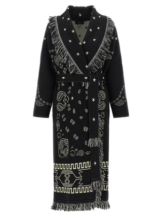 Alanui Black Virgin Wool Coat