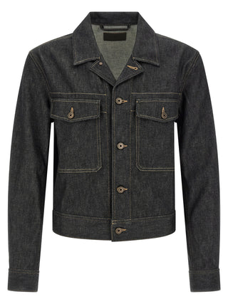 Lemaire Blue Cotton Denim Jacket