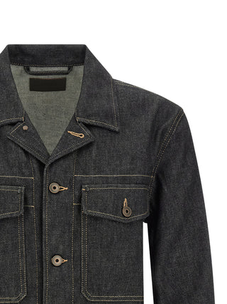 Lemaire Blue Cotton Denim Jacket
