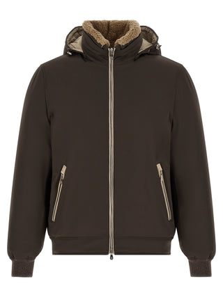 Brunello Cucinelli Brown Polyamide Full-Length Jacket