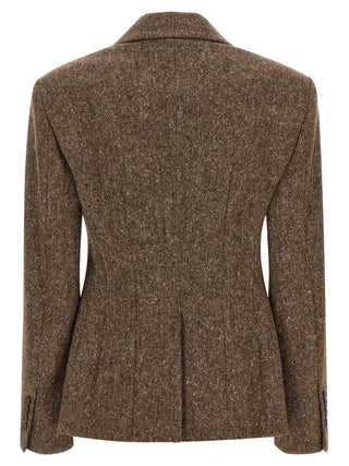 Brunello Cucinelli Brown Virgin Wool Blazer