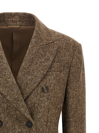 Brunello Cucinelli Brown Virgin Wool Blazer