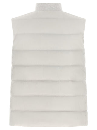 Brunello Cucinelli Gray Polyester Sleeveless Jacket
