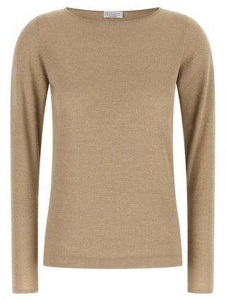 Brunello Cucinelli Beige Cashmere Cardigan