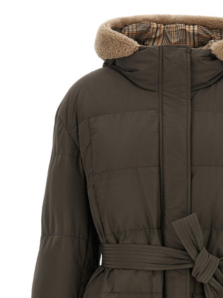 Brunello Cucinelli Bicolor Cotton Coat