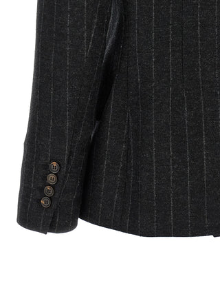 Brunello Cucinelli Gray Virgin Wool Blazer