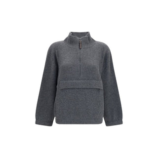 Brunello Cucinelli Cashmere Half-Zip Sweater