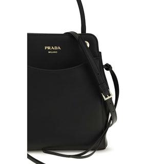 Prada Black Calf Leather Shoulder Bag