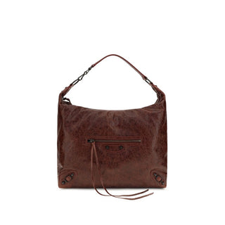 Balenciaga Bordeaux Lamb Shoulder Bag