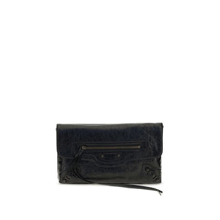 Balenciaga Black Lamb Clutch Bag