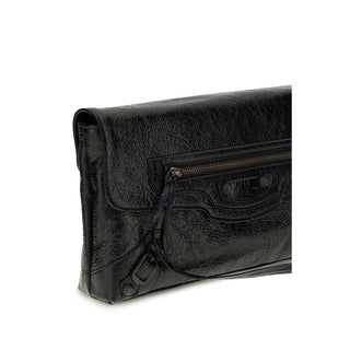 Balenciaga Black Lamb Clutch Bag