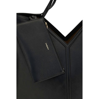 Saint Laurent Black Calf Leather Shoulder Bag
