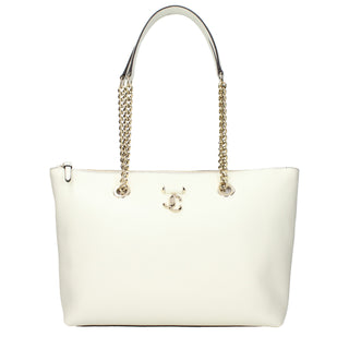 Jimmy Choo Medium Logo Leather Shoulder Bag