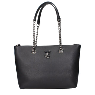 Jimmy Choo Medium Logo Leather Shoulder Bag